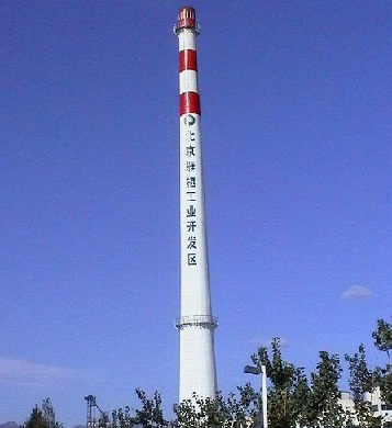 烟囱粉刷烟囱美化基本施工方案：