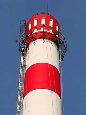烟囱刷油漆色环施工方案