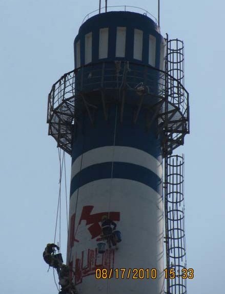 烟囱筒身刷涂料怎样测量涂料涂膜的遮盖力：