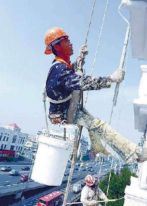 烟囱筒身墙面怎么重新粉刷