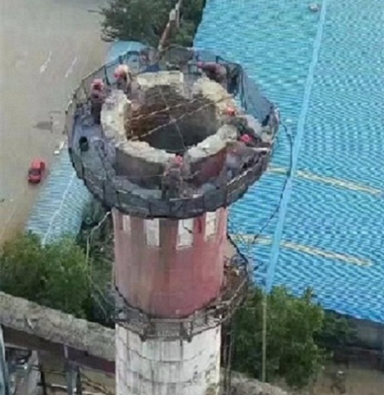 烟囱拆除作业平台如何正确搭设使用