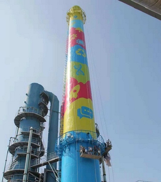 烟囱美化厂家是怎样美化烟囱的？