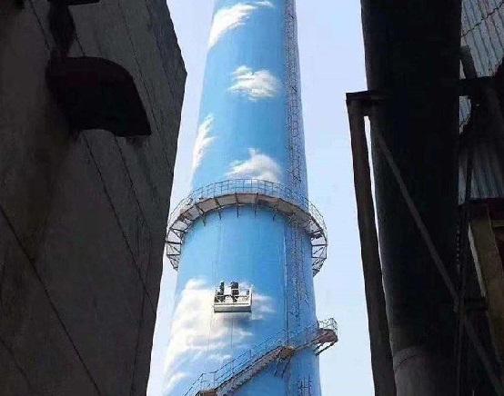 惠州烟囱外壁美化涂料施工工艺