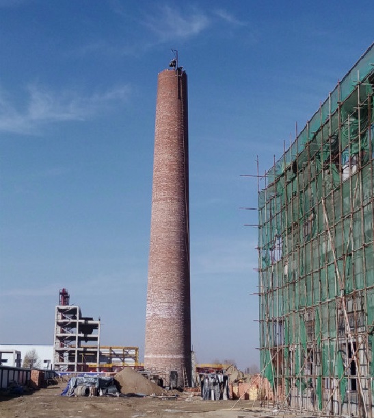 砖烟囱新建-建筑施工流程