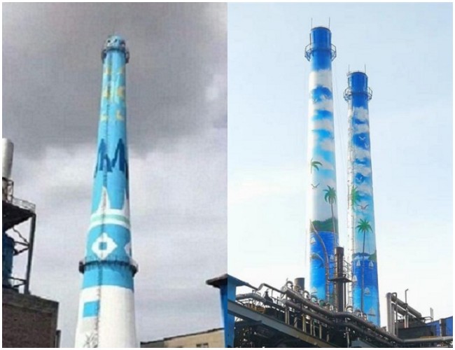 烟囱美化-油漆涂装时流挂如何防止
